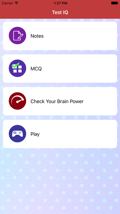 Screenshot #1 pour Test your IQ