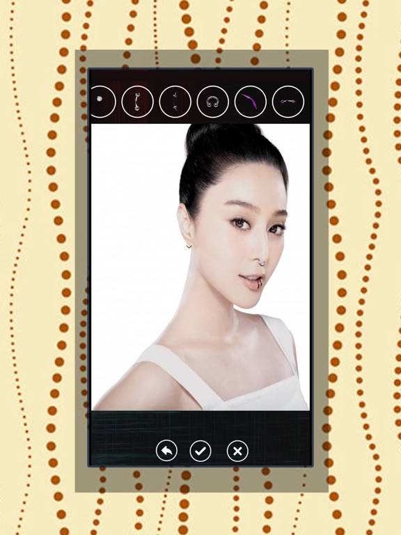 Screenshot #5 pour Girls Piercing-Virtual Pierced Designs Photo Booth