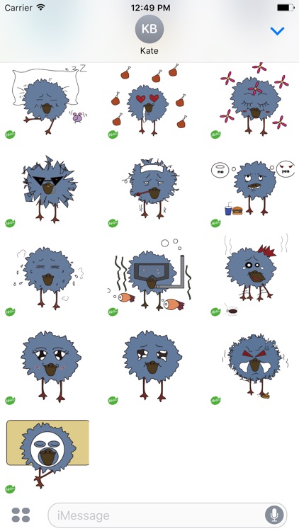 Hellowe Stickers: Duck Grey