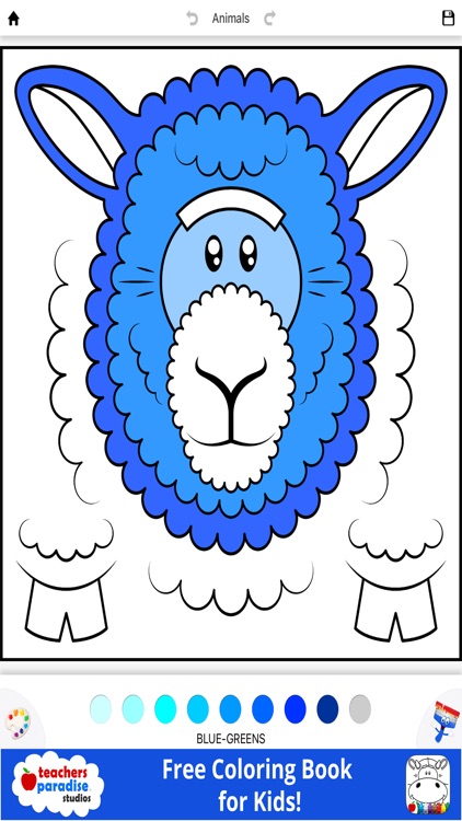 Coloring Book for Kids: Animal Square Heads