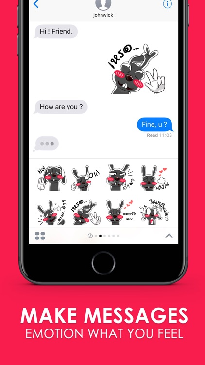 Joke bunny Stickers for iMessage
