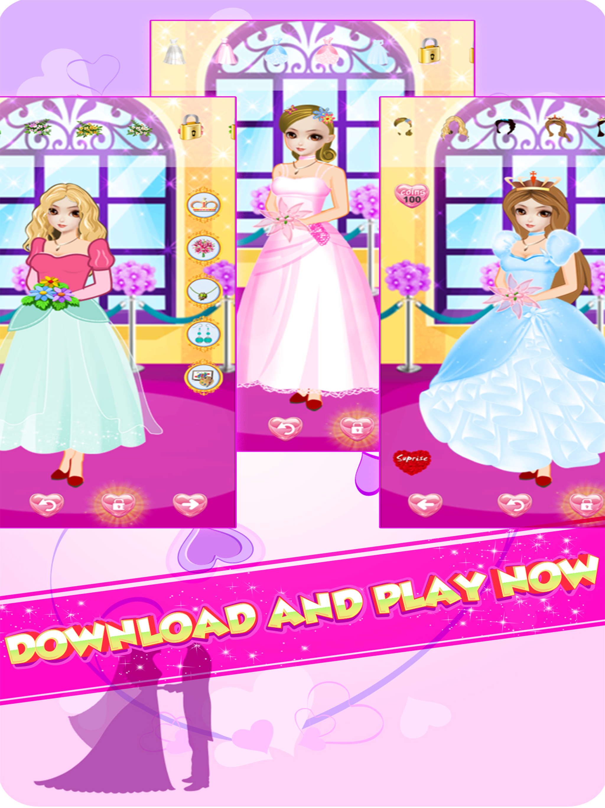 Wedding Dress Up Girls Salon Makeup Games
