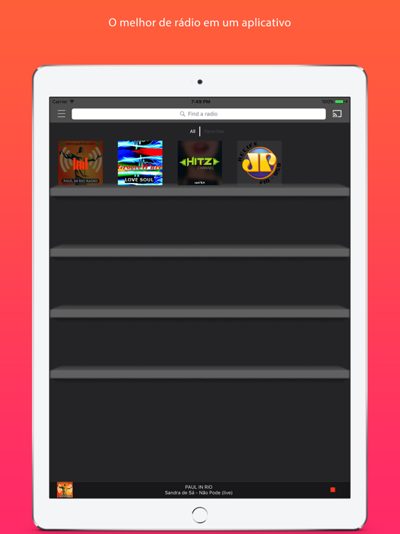 Screenshot #5 pour Rádios Brasil : o melhor de rádio brasileiro