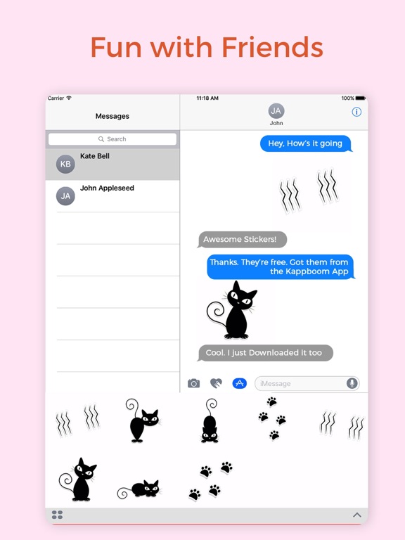 Screenshot #6 pour Sweet Black Cat Sticker