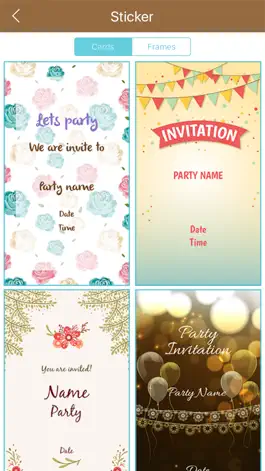Game screenshot Party Invitation Card Creator HD apk