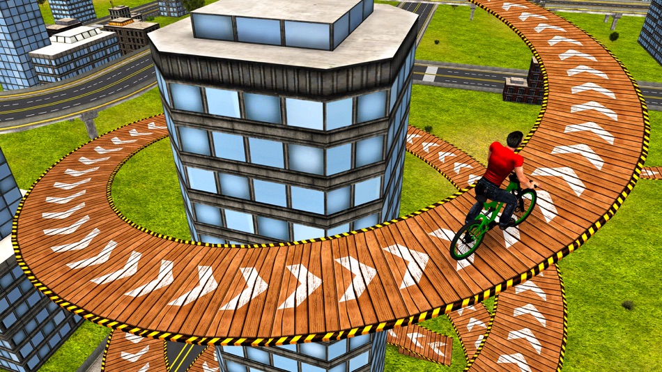 #4. Rooftop BMX Bicycle Stunt Rider - Cycle Simulation (iOS) 由: Muhammad Usman Shah