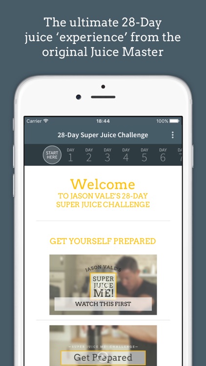 Jason Vale’s Super Juice Me! Challenge