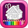 Candy House And Coloring Book For Kids
