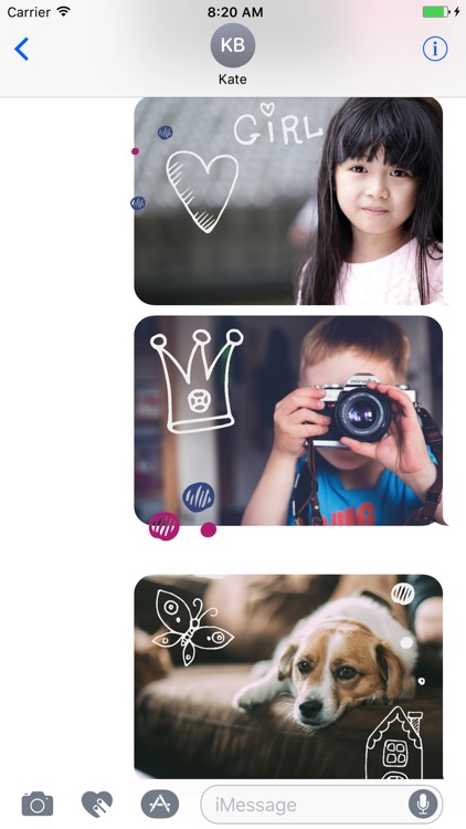 Animated Cute Children Stickers