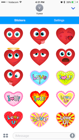 Heart Emoji - Love Emoticon Stickers for Texting screenshot