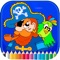 Pirate coloring book for kids