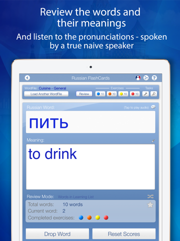 Learn Russian FlashCards for iPad screenshot 3