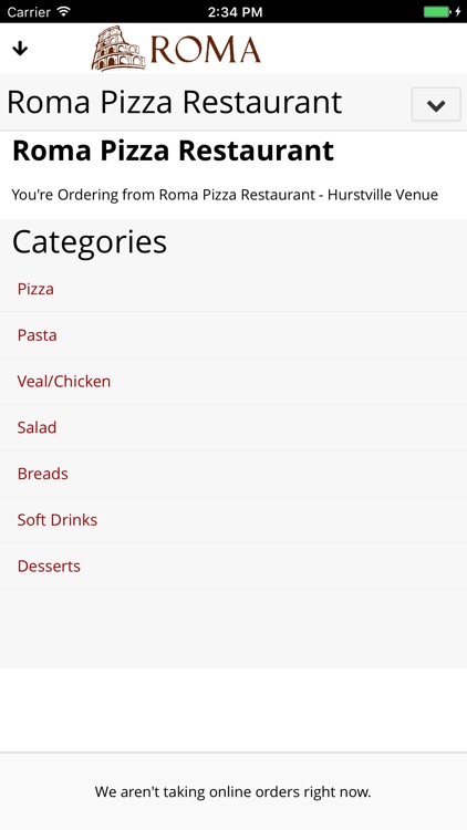 Roma Pizzeria screenshot-3