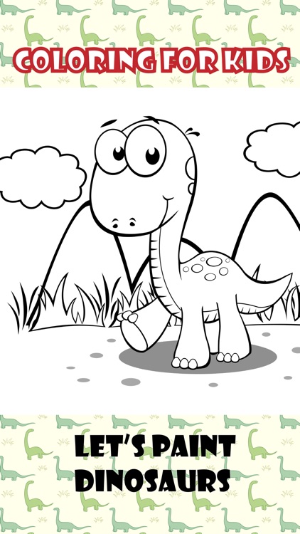 Dinosaurs Coloring Book for Kids Preschool Toddler screenshot-4