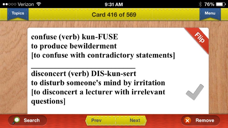 Wonderlic Verbal Prep Flashcards Exambusters screenshot-4