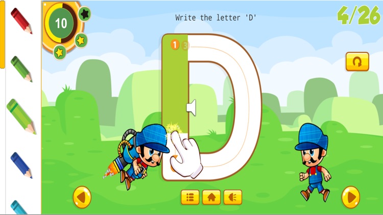 ABC Writing: First Letter For Kid With Jabber