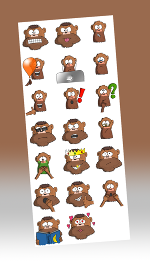 Grumpy Monkey Stickers(圖2)-速報App