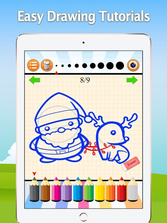 Screenshot #4 pour How to Draw Merry Christmas : Drawing and Coloring