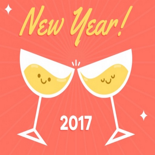 Happy New Year all GIF stickers for iMessage