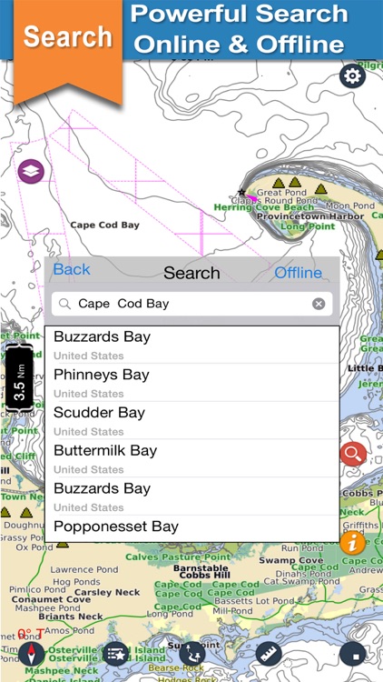 Cape Cod Bay boating sailing cruising and fishing