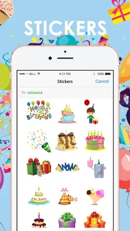 Game screenshot Happy Birthday Emoji Stickers for iMessage mod apk