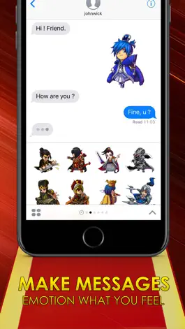 Game screenshot 3Kingdoms Stickers for iMessage apk