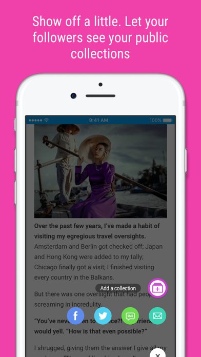 Get@ - Follow your curiosity. Get at great content iPhone screenshot 4 - Social Networking app