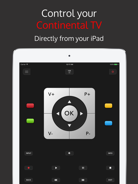 Contimote: remote continental iPad screenshot 1 - Utilities app