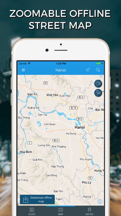 Hanoi Travel Guide with Offline Street Map screenshot-3