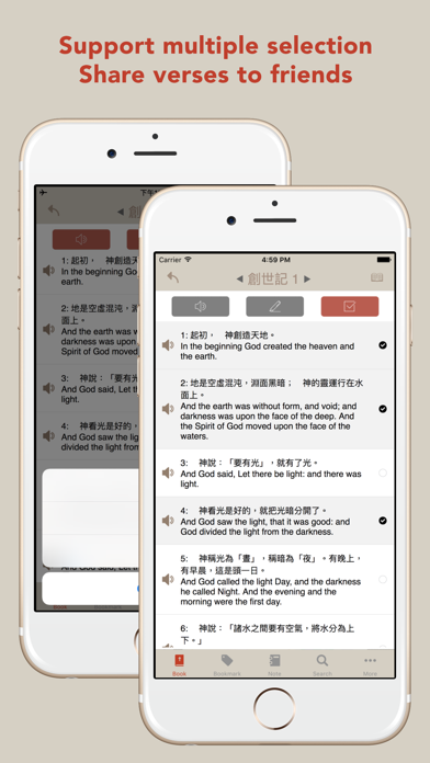 Chinese & English Bible Lite iPhone screenshot 2 - Book app