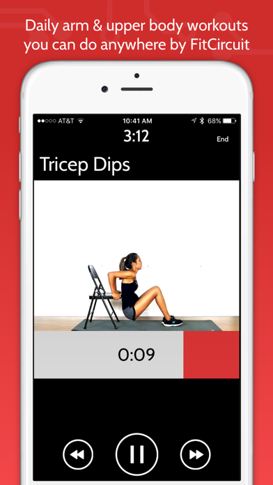 Screenshot #1 pour Daily Arm & Upper Body Workouts by FitCircuit