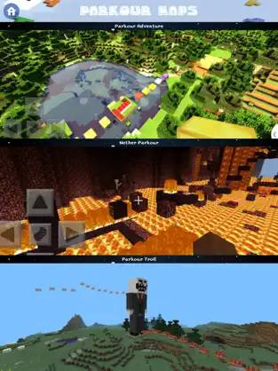 Capture 2 Free Parkour Maps for Minecraft Pocket Edition iphone