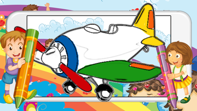 How to cancel & delete Painting Games for Kids - Aeroplane Coloring Pages from iphone & ipad 2