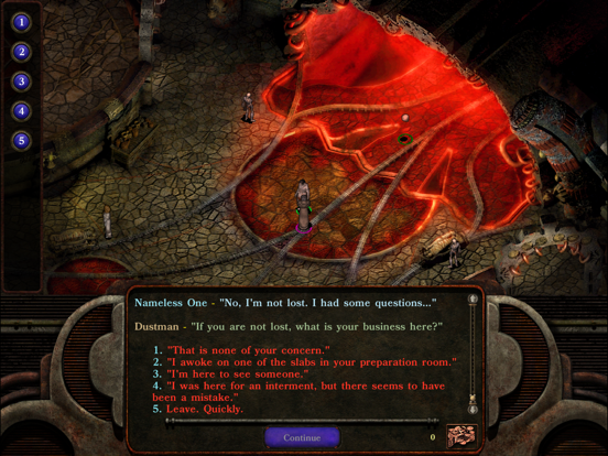 Planescape: Torment iPad app afbeelding 1