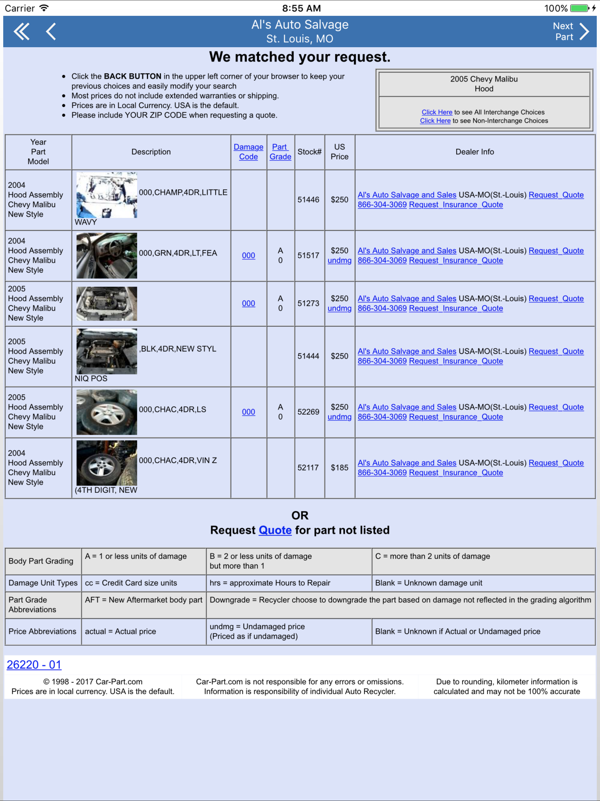 Al's Auto Salvage & Sales -St. Louis, MO