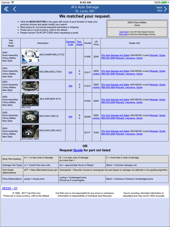 Screenshot #6 pour Al's Auto Salvage & Sales -St. Louis, MO