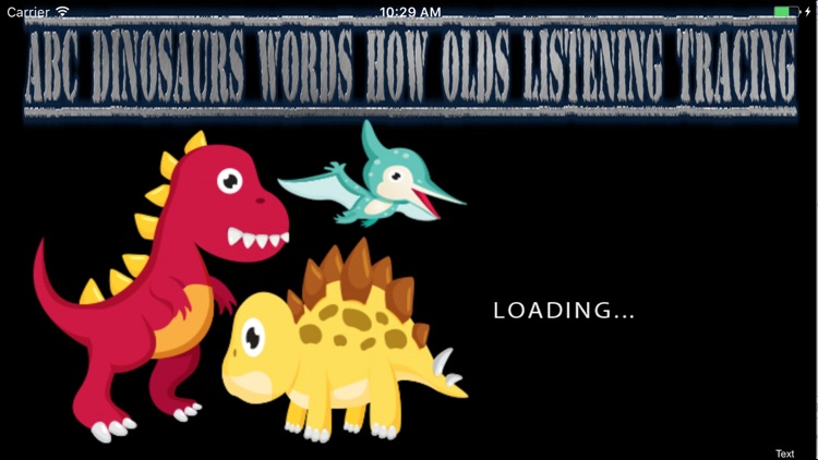ABC Dinosaurs Words How Olds Listening Tracing