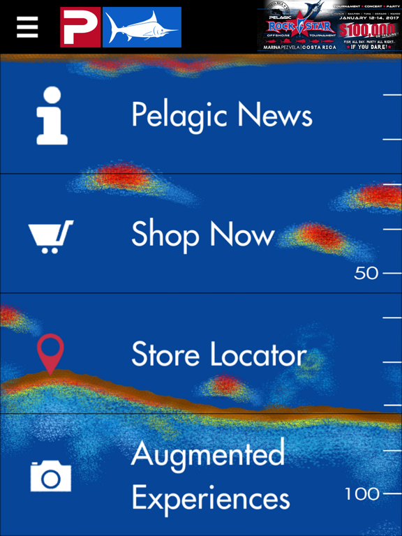 Pelagic Gear iPad screenshot 1 - Sports app