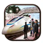 Bullet Train Subway Journey-Rail Driver at Station App Contact