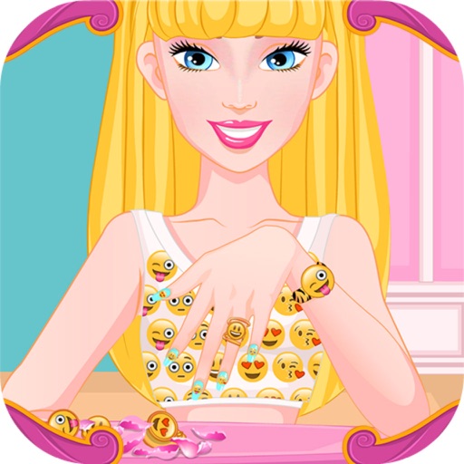 Princess Emoji Nails Designer Icon