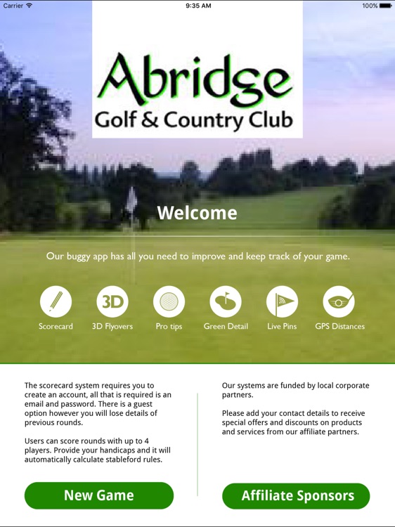 Abridge Golf Course & Country Club Buggy