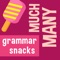 Learn and practice how to correctly use quantifiers much, many, little and few by playing