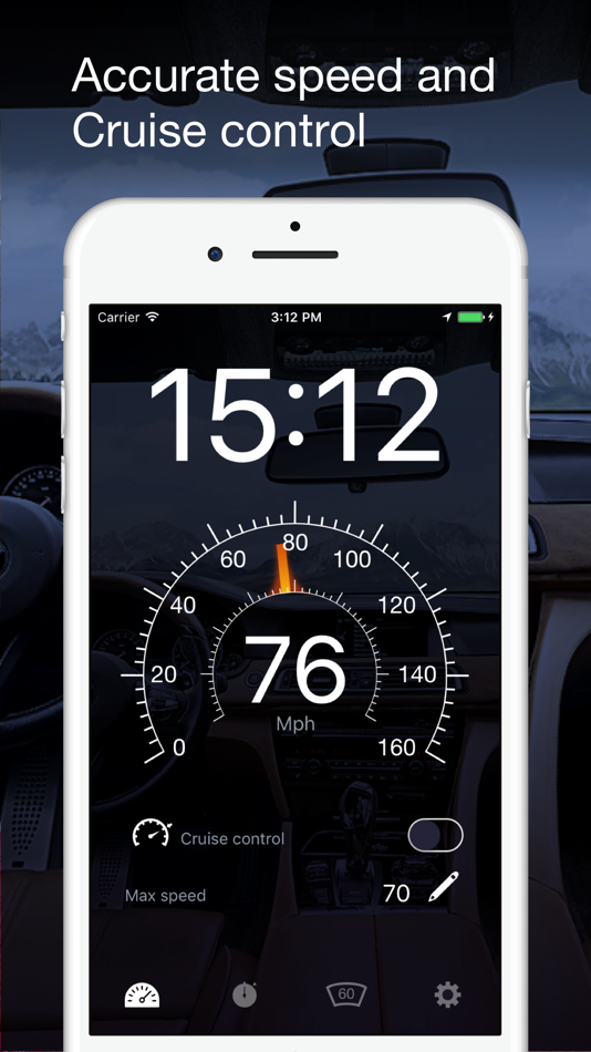 #1. Speedometer GPS: HUD, Car Speed Tracker, Mph Meter (iOS) By: Denis Prokopchuk