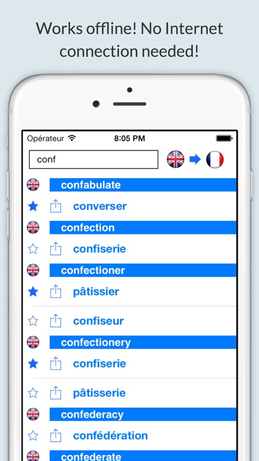 Offline English French Dictionary (Dictionnaire) - 2.4.0 - (iOS)