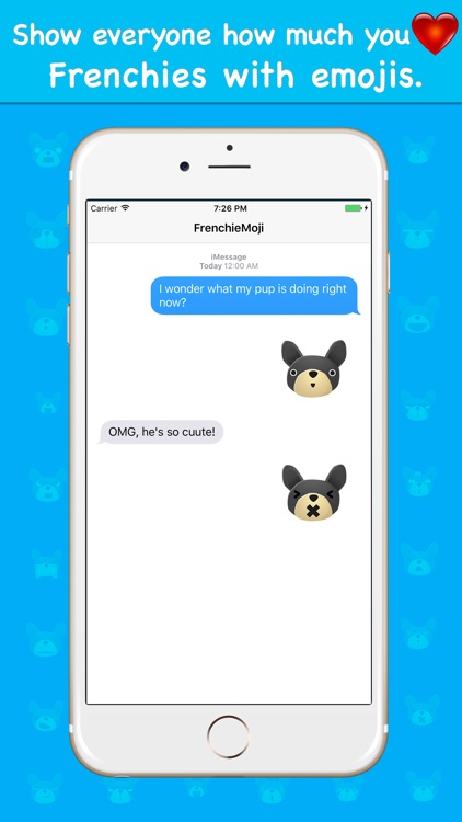 FrenchieMoji - French Pit Bull Emoji Keyboard