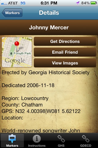 Georgia's Historical Markers screenshot 4