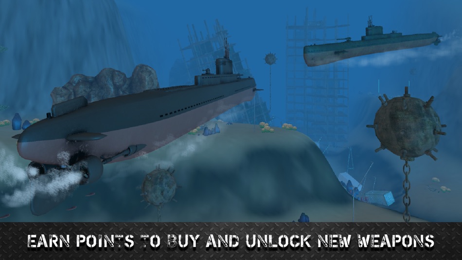 #4. Submarine Deep Sea Diving Simulator (iOS) 由: Tayga Games OOO