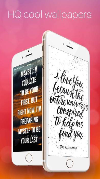Screenshot #1 pour Cute Love Quotes Wallpapers 2017