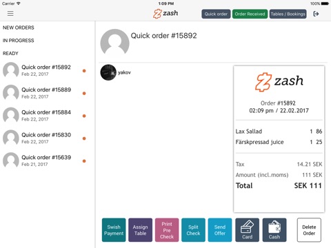 Zash POS screenshot 2