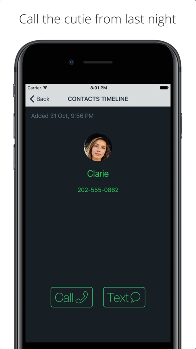 Contacts Timeline